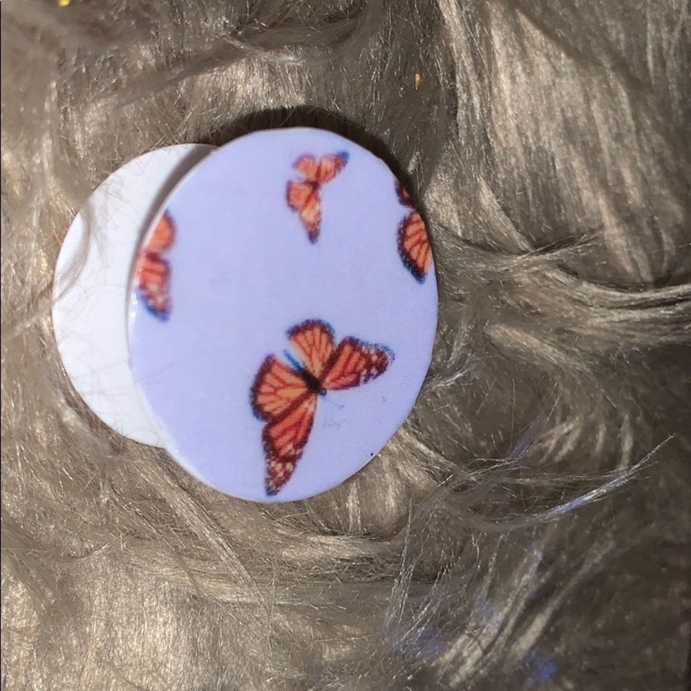 Purple butterfly PopSocket